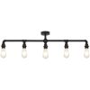 Taklampa svart 5 x E27-lampor vidaXL – miniatyr 3
