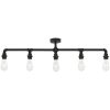Taklampa svart 5 x E27-lampor vidaXL – miniatyr 4