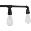 Taklampa svart 5 x E27-lampor vidaXL – miniatyr 6