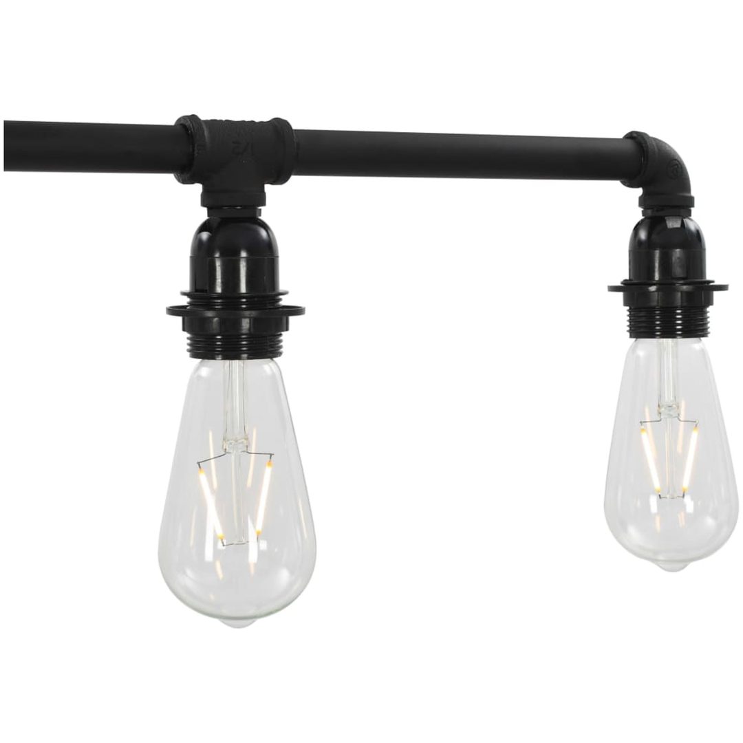 Taklampa svart 5 x E27-lampor vidaXL – bild 6