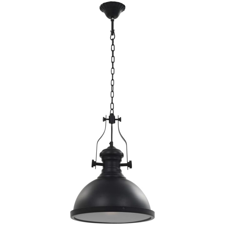 Taklampa svart rund E27 vidaXL – bild 3