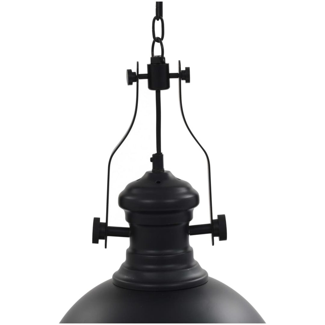 Taklampa svart rund E27 vidaXL – bild 4