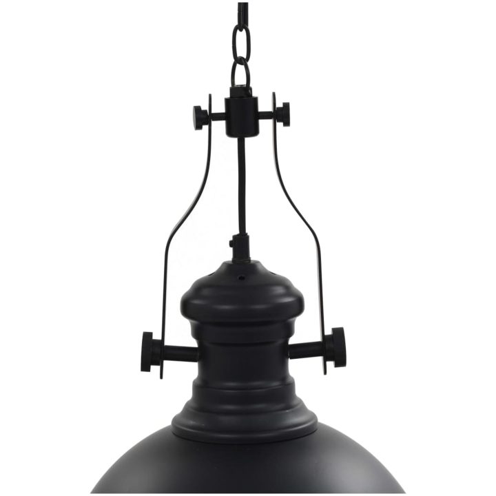 Taklampa svart rund E27 vidaXL – bild 4