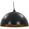 Taklampor 2 st svart och guld halvrund E27 vidaXL 40 cm – miniatyr 5
