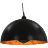 Taklampor 2 st svart och guld halvrund E27 vidaXL 40 cm – miniatyr 6