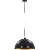 Taklampor 2 st svart och guld halvrunda 50 cm E27 vidaXL 50 cm – miniatyr 3