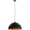 Taklampor 2 st svart och guld halvrunda 50 cm E27 vidaXL 50 cm – miniatyr 4