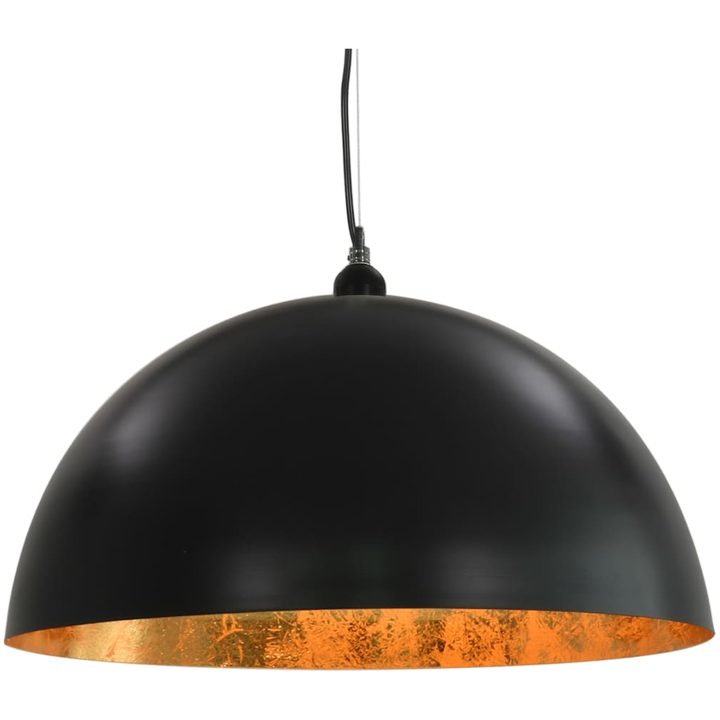 Taklampor 2 st svart och guld halvrunda 50 cm E27 vidaXL 50 cm – bild 6