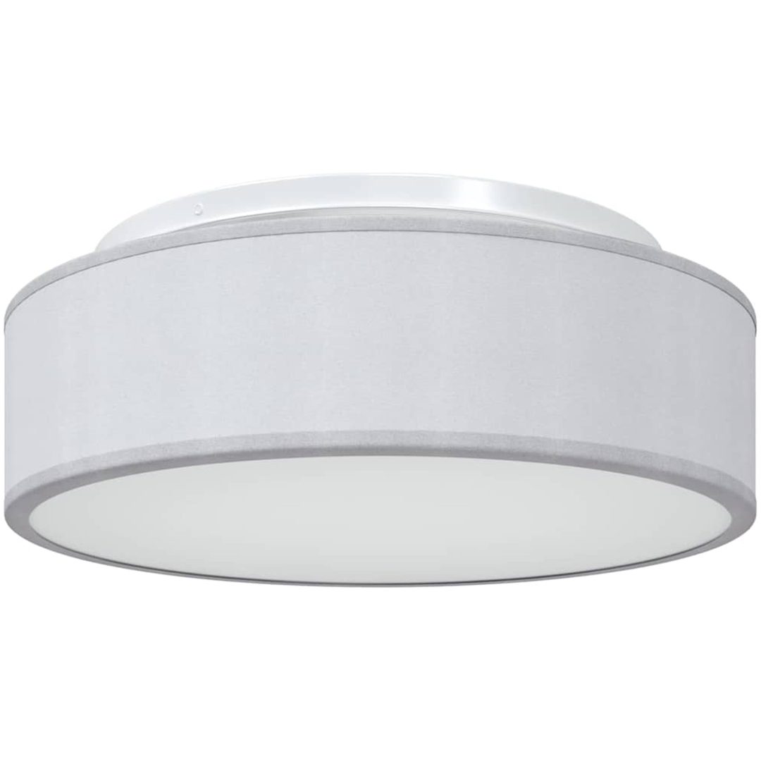 Taklampor Flush Mount Grå 38 cm Tyg E27 vidaXL 38 x 38 x 13.5 cm – bild 2