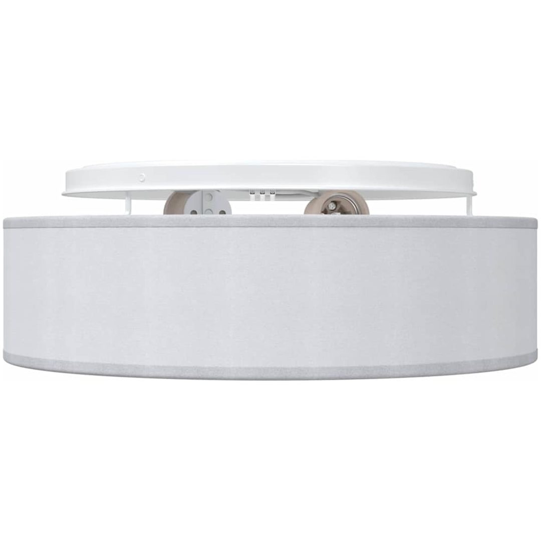 Taklampor Flush Mount Grå 38 cm Tyg E27 vidaXL 38 x 38 x 13.5 cm – bild 5