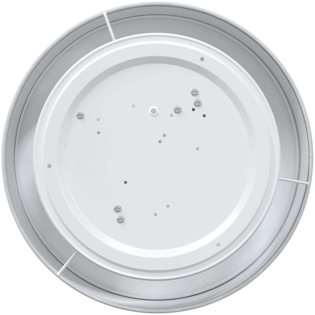 Taklampor Flush Mount Grå 38 cm Tyg E27 vidaXL 38 x 38 x 13.5 cm – bild 6