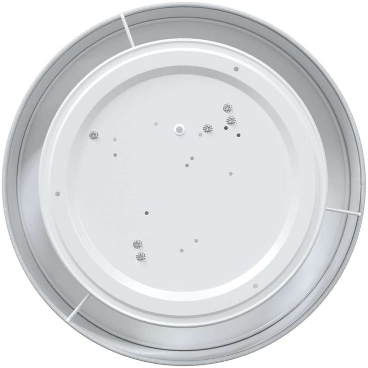 Taklampor Flush Mount Grå 38 cm Tyg E27 vidaXL 38 x 38 x 13.5 cm – bild 6