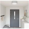 Taklampor Flush Mount Grå 38 cm Tyg E27 vidaXL 38 x 38 x 13.5 cm – miniatyr 1