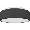 Taklampor Flush Mount Svart 38 cm Tyg E27 vidaXL 38 x 38 x 13.5 cm – miniatyr 2