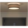 Taklampor Flush Mount Svart 38 cm Tyg E27 vidaXL 38 x 38 x 13.5 cm – miniatyr 4
