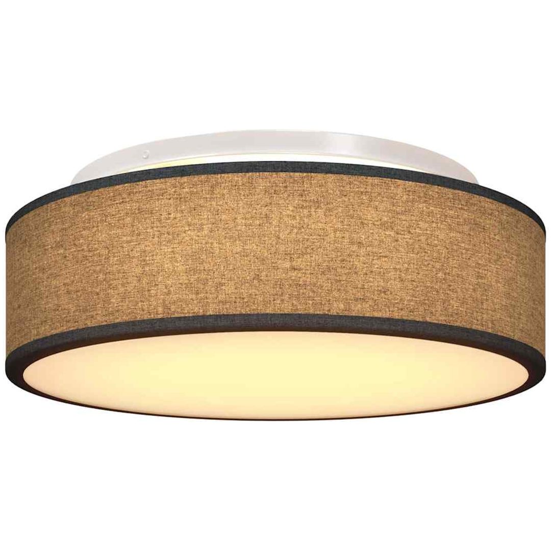 Taklampor Flush Mount Svart 38 cm Tyg E27 vidaXL 38 x 38 x 13.5 cm – bild 10