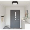 Taklampor Flush Mount Svart 38 cm Tyg E27 vidaXL 38 x 38 x 13.5 cm – miniatyr 1