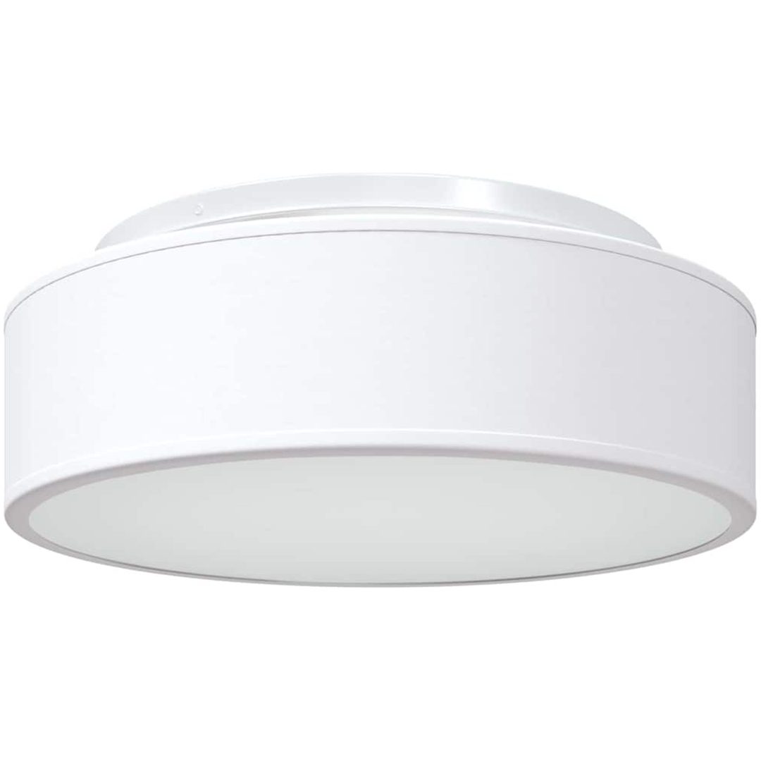 Taklampor Flush Mount Vit 38 cm Tyg E27 vidaXL 38 x 38 x 13.5 cm – bild 2