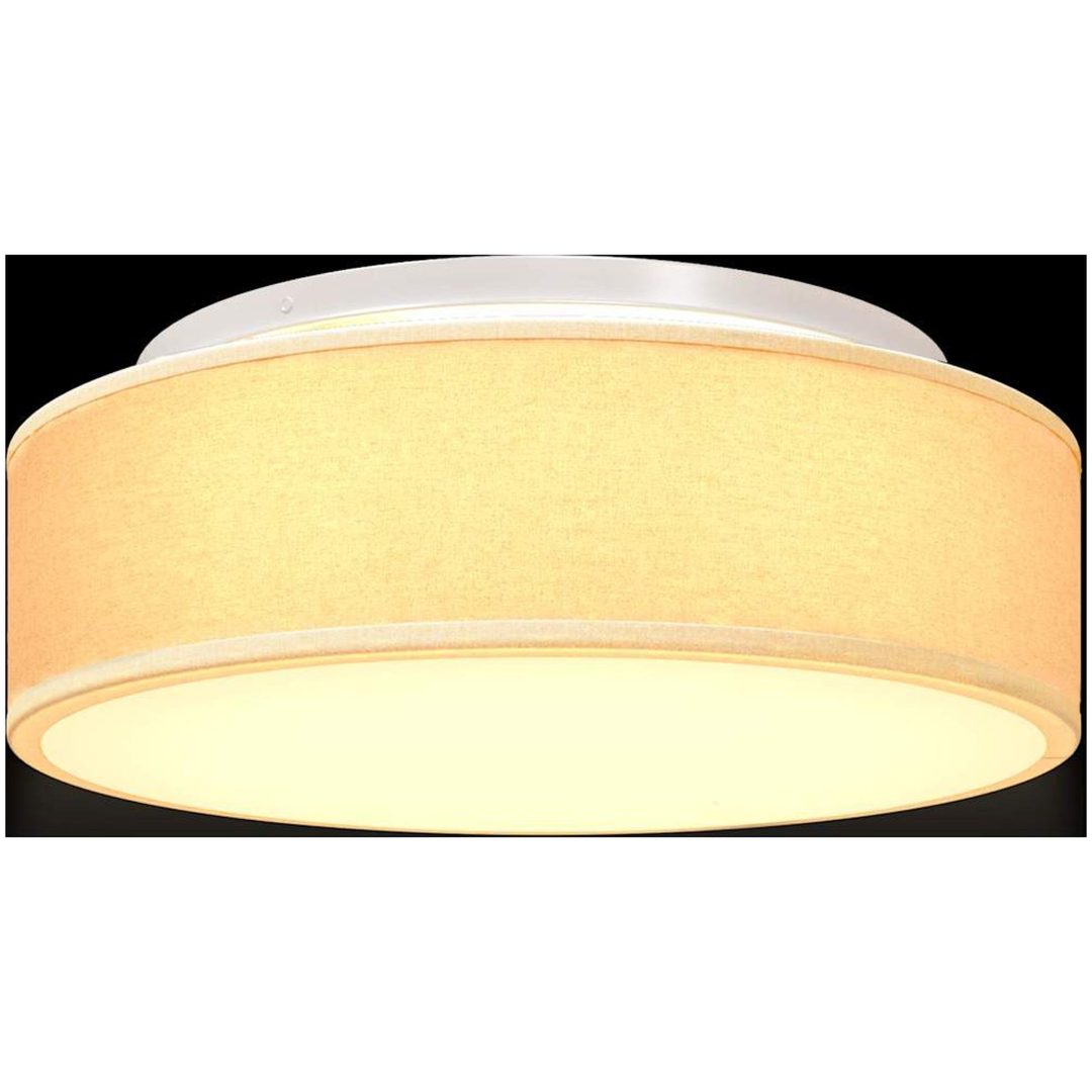 Taklampor Flush Mount Vit 38 cm Tyg E27 vidaXL 38 x 38 x 13.5 cm – bild 11