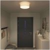 Taklampor Flush Mount Vit 38 cm Tyg E27 vidaXL 38 x 38 x 13.5 cm – miniatyr 3