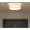 Taklampor Flush Mount Vit 38 cm Tyg E27 vidaXL 38 x 38 x 13.5 cm – miniatyr 4