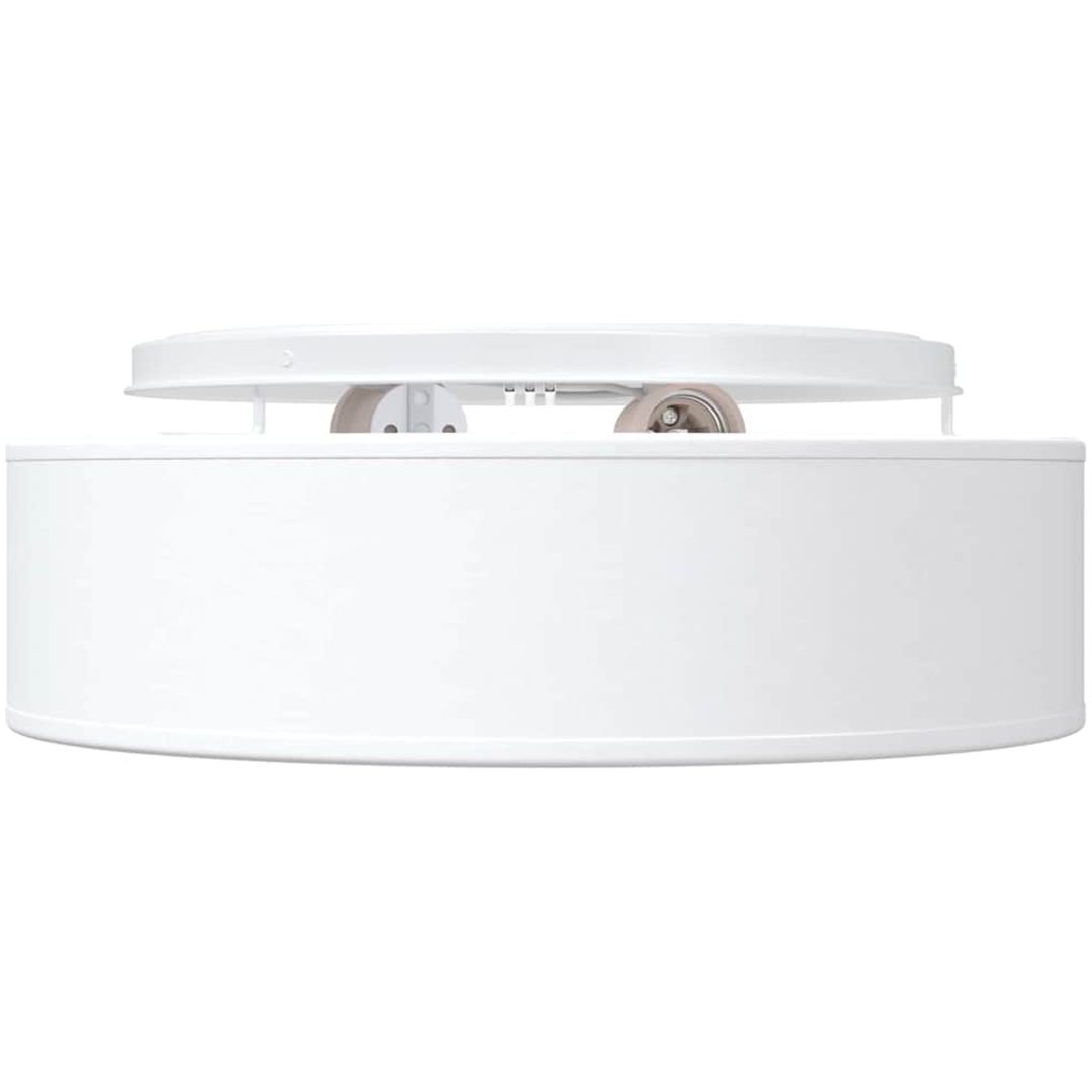 Taklampor Flush Mount Vit 38 cm Tyg E27 vidaXL 38 x 38 x 13.5 cm – bild 5