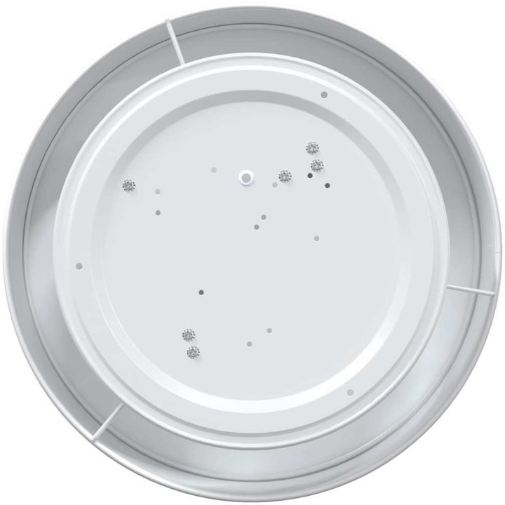 Taklampor Flush Mount Vit 38 cm Tyg E27 vidaXL 38 x 38 x 13.5 cm – bild 6