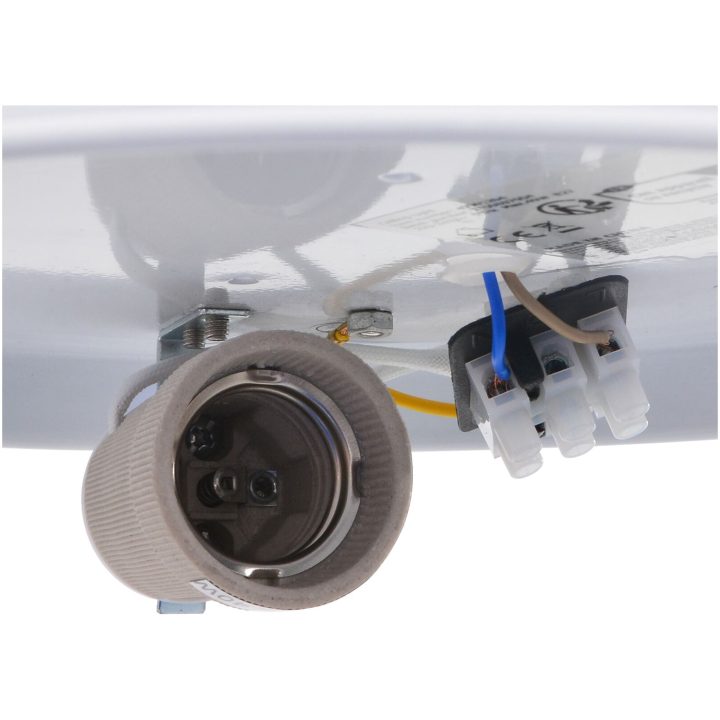 Taklampor Flush Mount Vit 38 cm Tyg E27 vidaXL 38 x 38 x 13.5 cm – bild 7