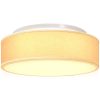 Taklampor Flush Mount Vit 38 cm Tyg E27 vidaXL 38 x 38 x 13.5 cm – miniatyr 10