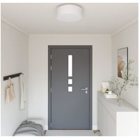 Taklampor Flush Mount Vit 38 cm Tyg E27 vidaXL
