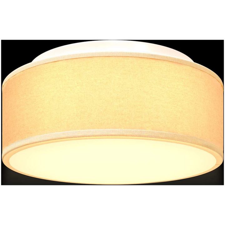 Taklampor Flush Mount Vita 30 cm Tyg E27 vidaXL 30 x 30 x 13,5 cm – bild 11