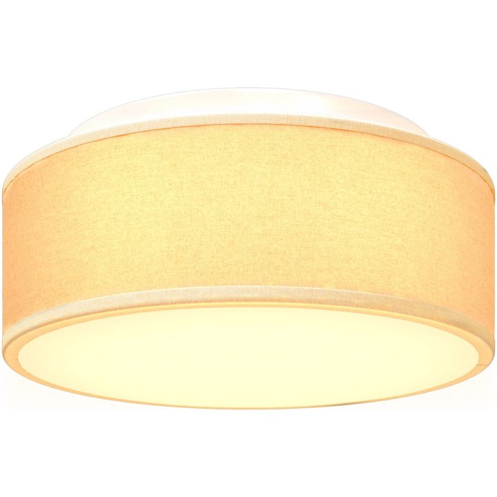 Taklampor Flush Mount Vita 30 cm Tyg E27 vidaXL 30 x 30 x 13,5 cm – bild 8