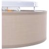 Taklampor Inbyggd Taupe 38 cm Tyg E27 vidaXL 38 x 38 x 13.5 cm – miniatyr 8