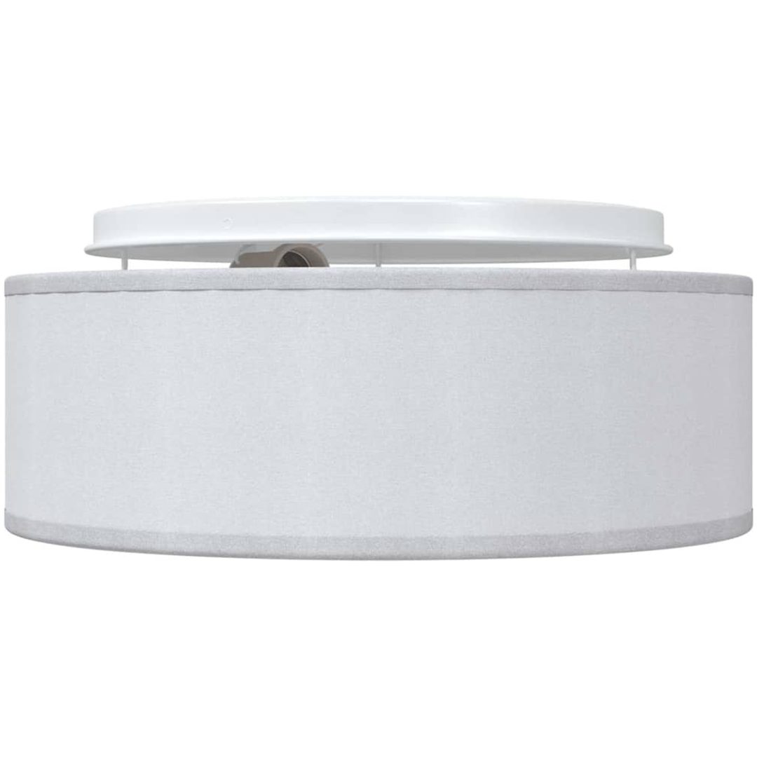Taklampor Inbyggda Grå 30 cm Tyg E27 vidaXL 30 x 30 x 13.5 cm – bild 5