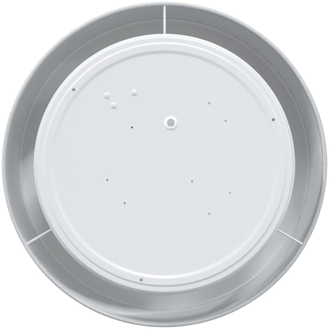 Taklampor Inbyggda Grå 30 cm Tyg E27 vidaXL 30 x 30 x 13.5 cm – bild 6