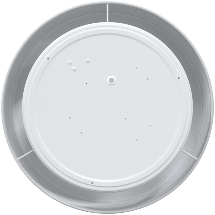 Taklampor Inbyggda Grå 30 cm Tyg E27 vidaXL 30 x 30 x 13.5 cm – bild 6
