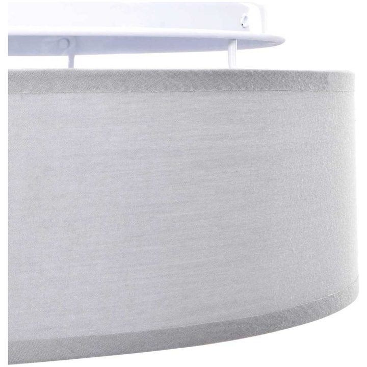 Taklampor Inbyggda Grå 30 cm Tyg E27 vidaXL 30 x 30 x 13.5 cm – bild 8