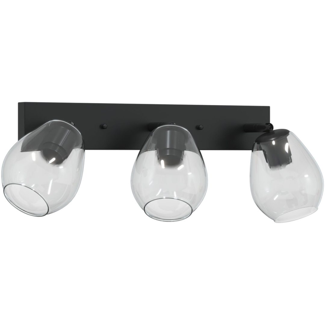 taklampor med justerbar glaskupa i antracit, E27 vidaXL 54 x 13 x 26 cm – bild 4
