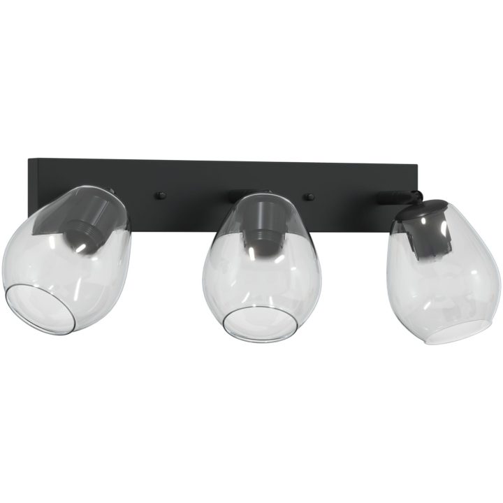taklampor med justerbar glaskupa i antracit, E27 vidaXL 54 x 13 x 26 cm – bild 4
