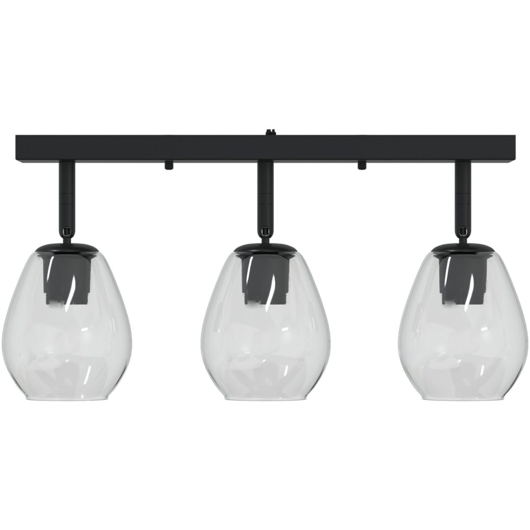 taklampor med justerbar glaskupa i antracit, E27 vidaXL 54 x 13 x 26 cm – bild 5