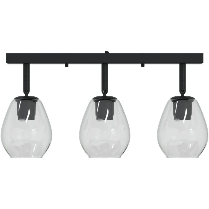 taklampor med justerbar glaskupa i antracit, E27 vidaXL 54 x 13 x 26 cm – bild 5