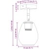 Taklampor med Justerbar Glaskupol Antracit E27 vidaXL 13 x 13 x 26 cm – miniatyr 12
