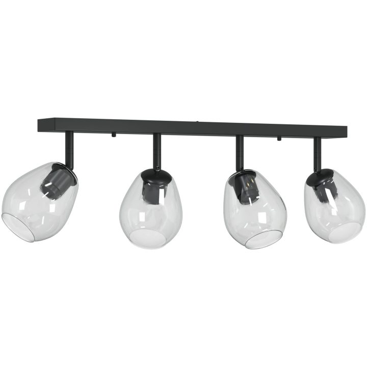 Taklampor med Justerbar Glaslampkåpa Anthracite E27 vidaXL 70 x 13 x 26 cm – bild 2