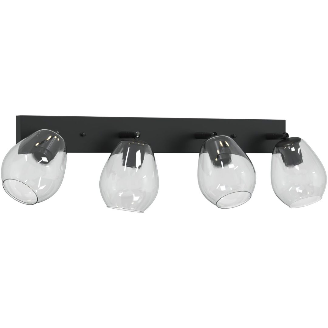 Taklampor med Justerbar Glaslampkåpa Anthracite E27 vidaXL 70 x 13 x 26 cm – bild 4