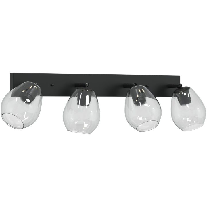 Taklampor med Justerbar Glaslampkåpa Anthracite E27 vidaXL 70 x 13 x 26 cm – bild 4