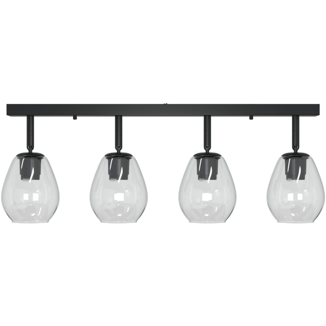 Taklampor med Justerbar Glaslampkåpa Anthracite E27 vidaXL 70 x 13 x 26 cm – bild 5