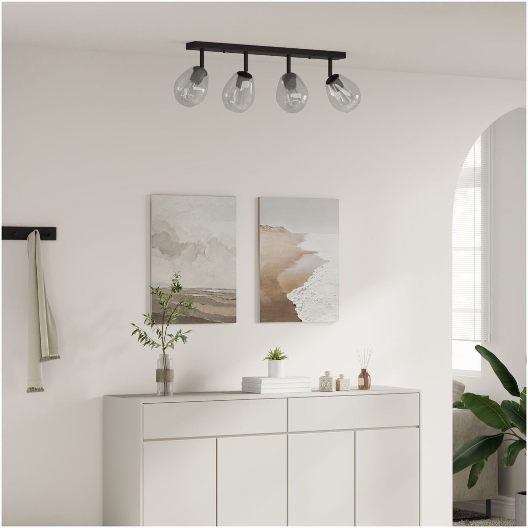 Taklampor med Justerbar Glaslampkåpa Anthracite E27 vidaXL 70 x 13 x 26 cm