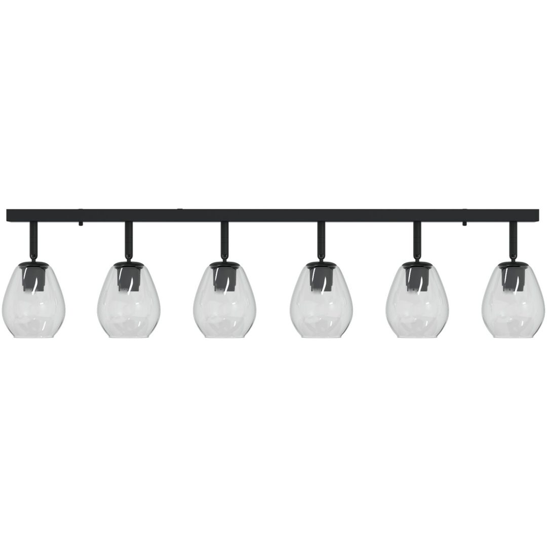 Taklampor med justerbar glaslampskärm i anthracite E27 vidaXL 110.5 x 13 x 26 cm – bild 5