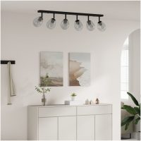 Taklampor med justerbar glaslampskärm i anthracite E27 vidaXL
