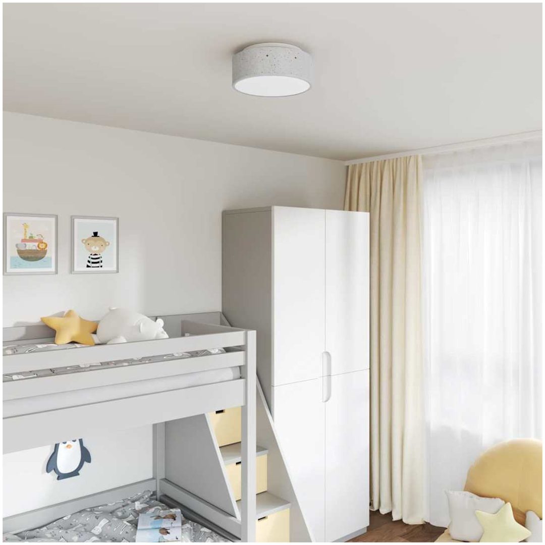 Taklampor med Stjärnformad Lampskärm Grå 30 cm E27 vidaXL Standard